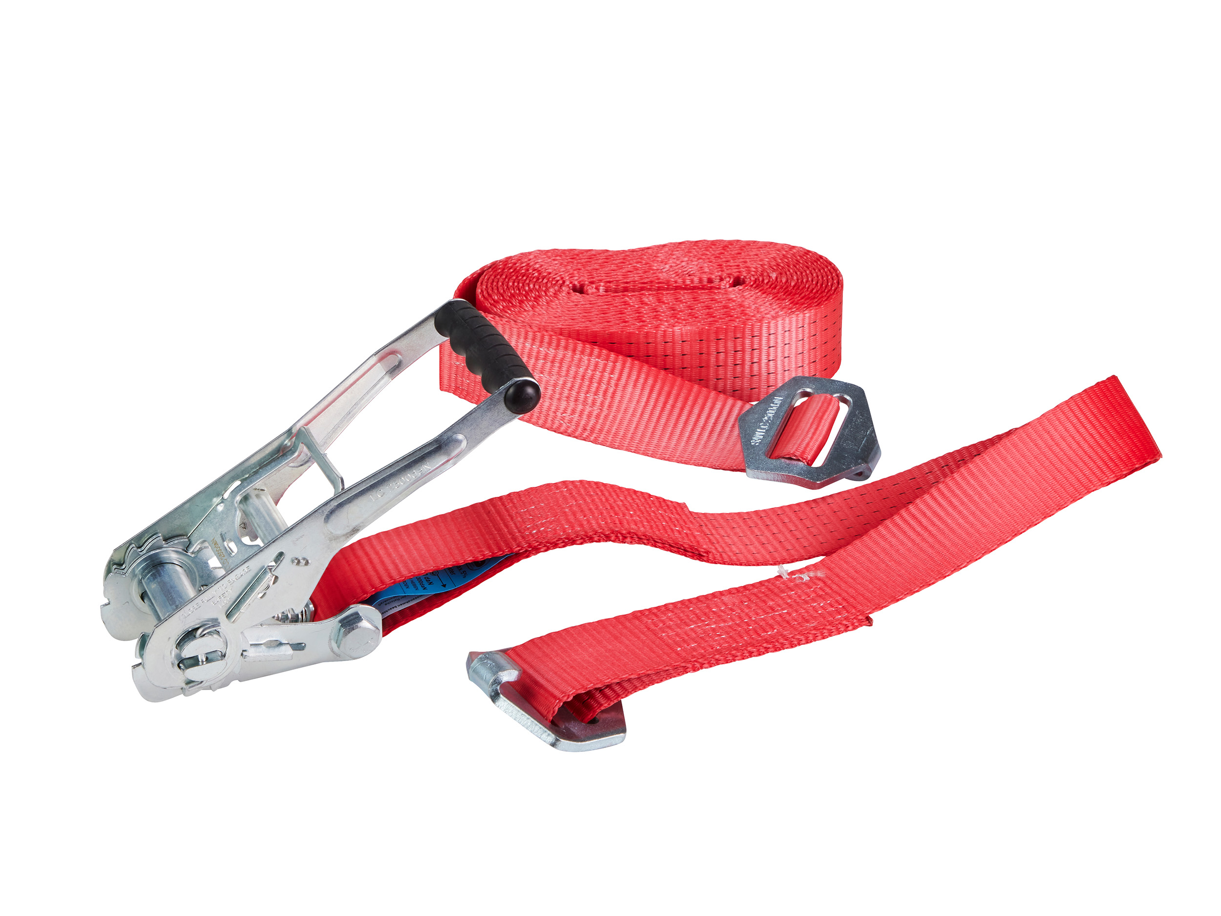 Zurrgurt, 8m, 50mm, LC 2500 daN, zweiteilig, STF 300, Kurzhebelratsche, für Krone Trailer