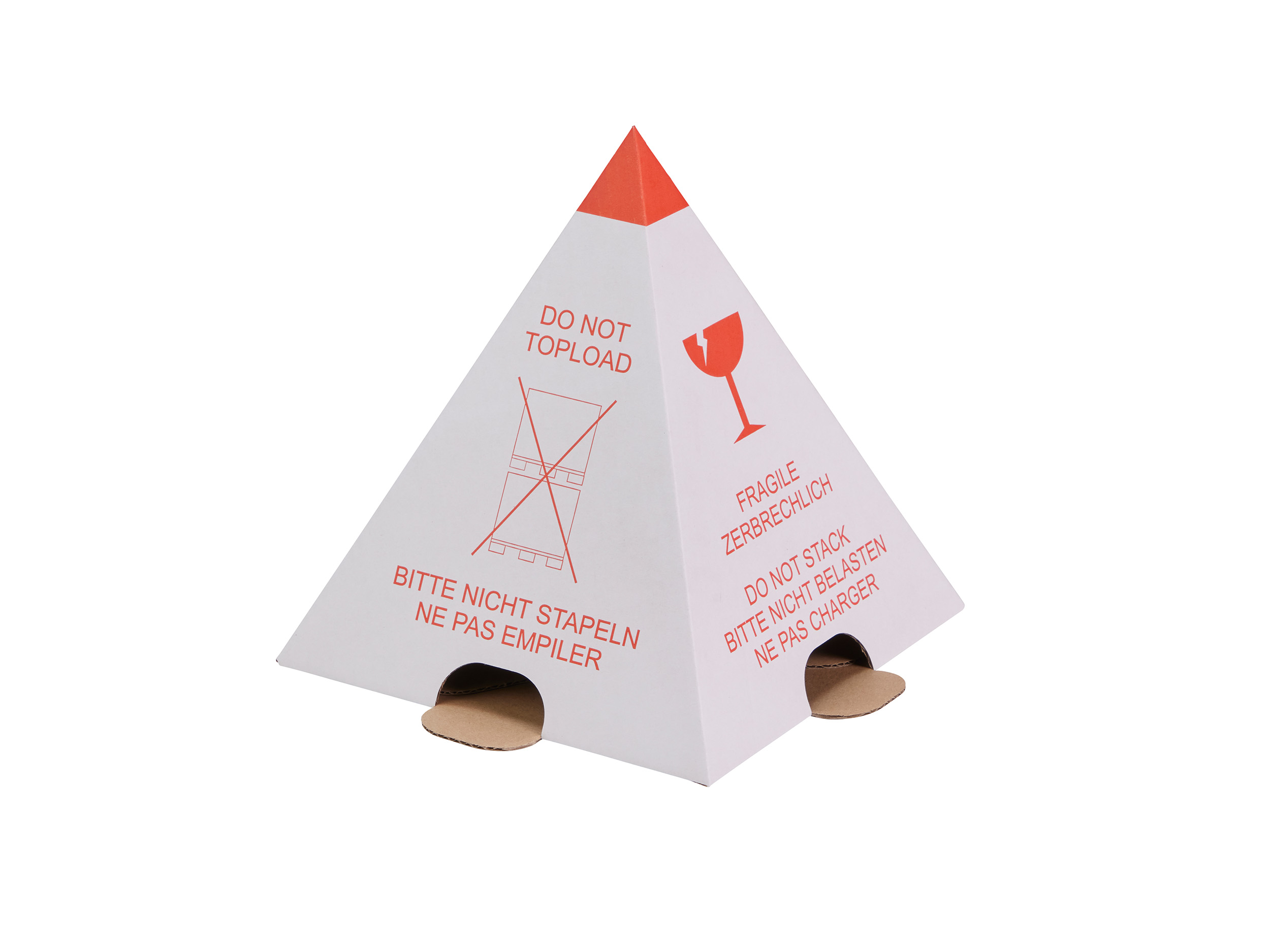 Palettenhütchen / Stapelschutzpyramide "Nicht Stapeln!"