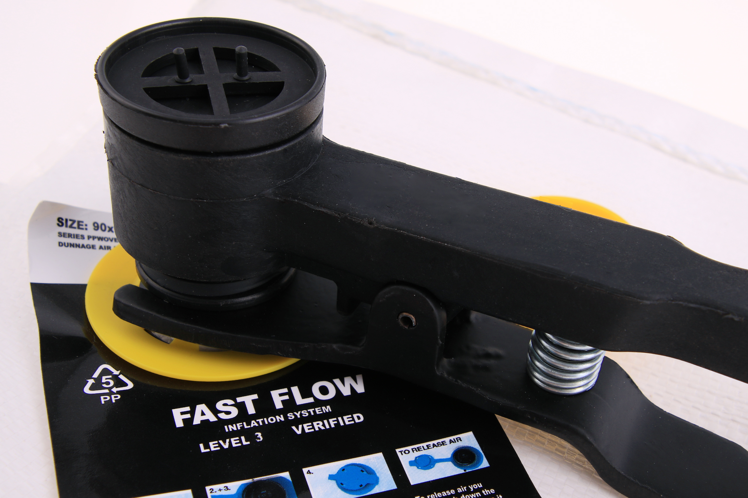 Füllpistole zum seitlichen Befüllen von Stausäcken (one-handed control, ST 40)