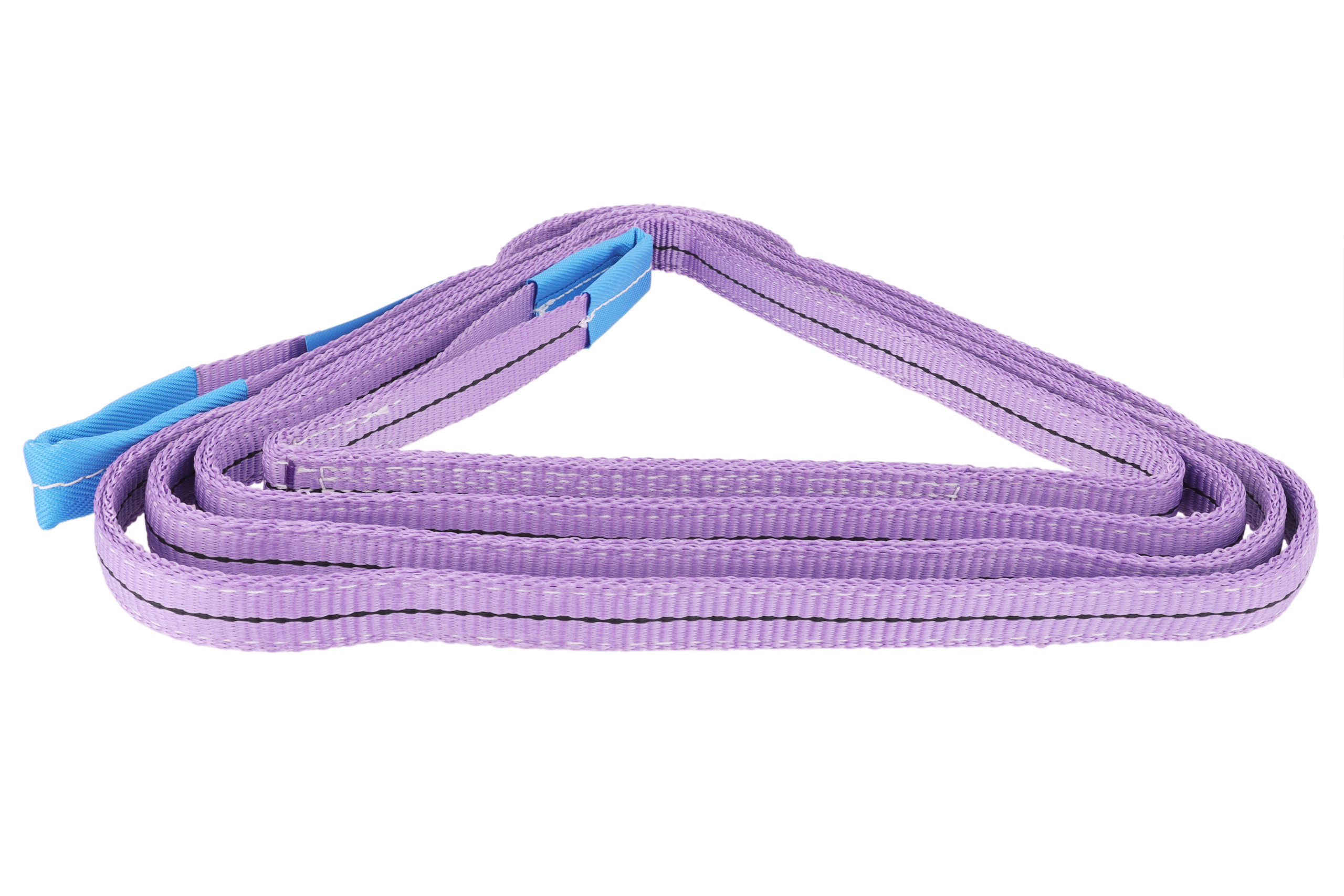 2er-Set, Hebebänder 6m, WLL 1to, mit verstärkten Schlaufen