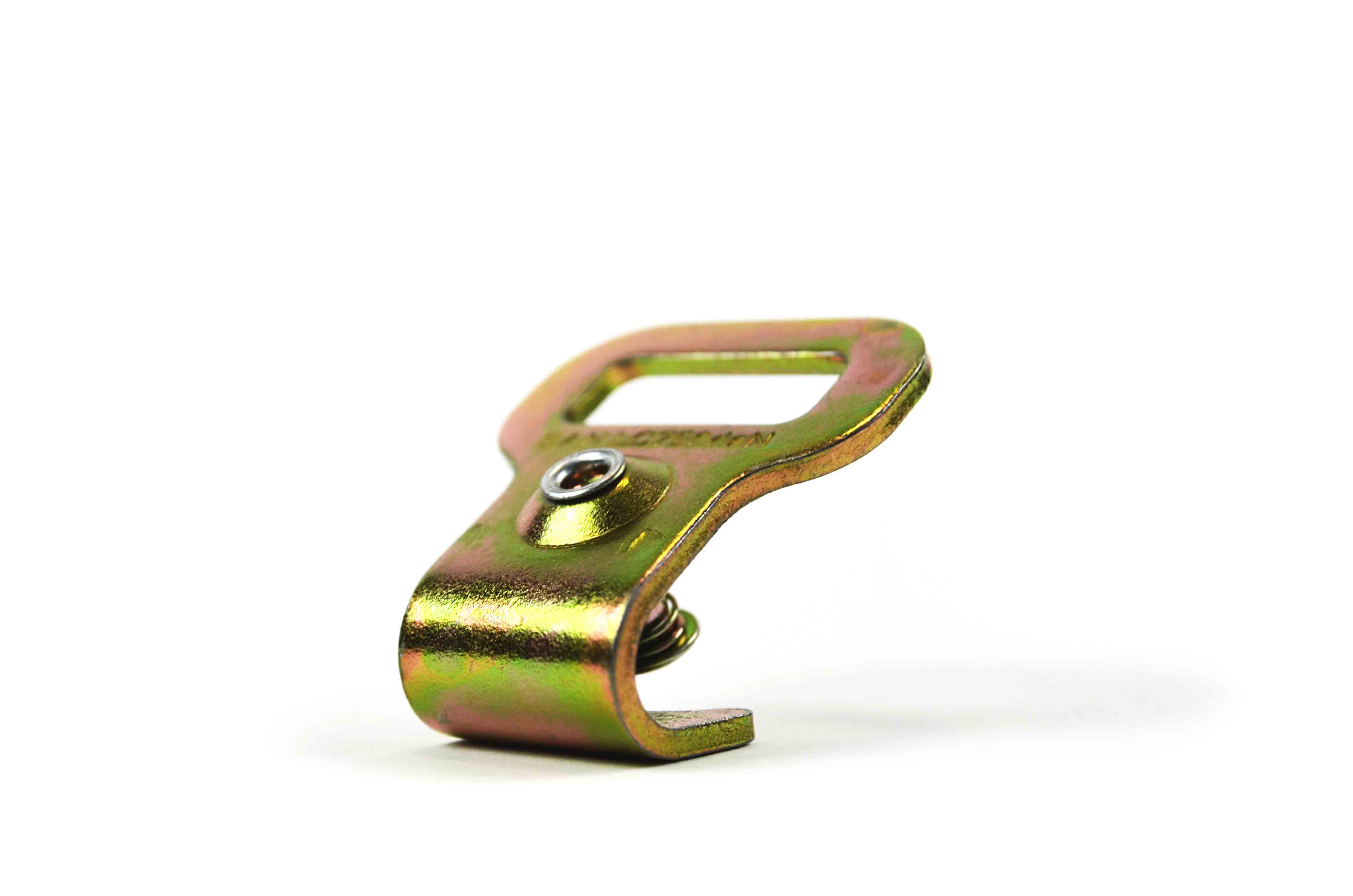 Flachhaken für Stäbchenzurrschiene mit Sicherung