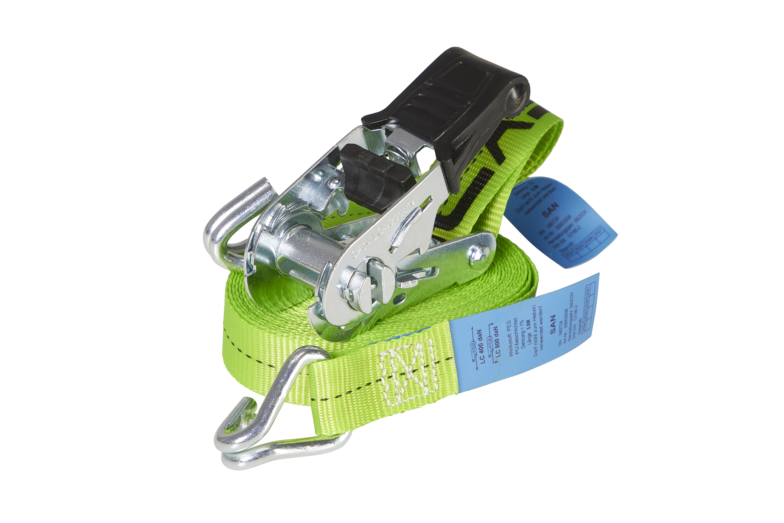 2er-Set, ERGOLASH - Zurrgurte, 6m, 25mm, LC 400daN, STF 100daN, zweiteilig